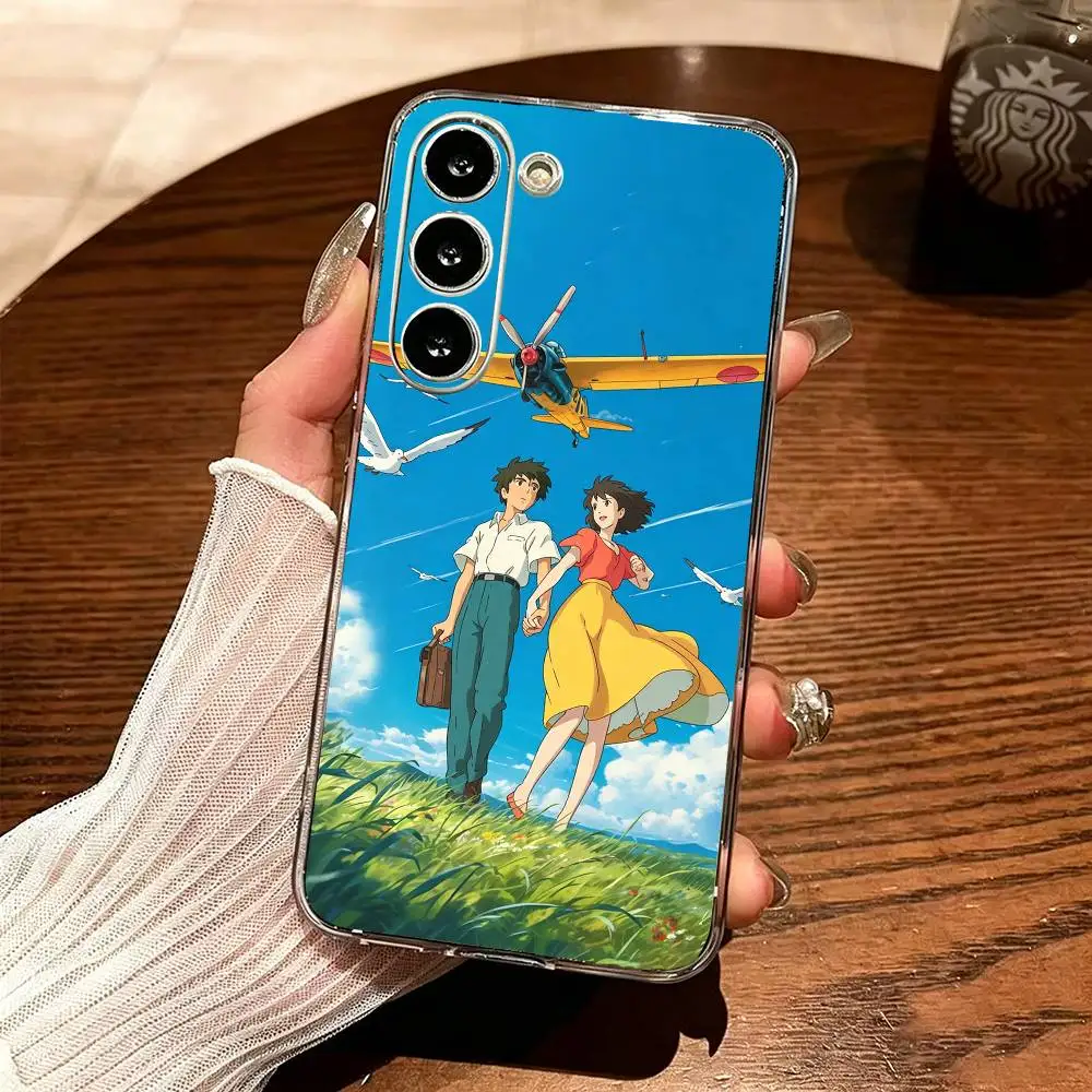 Фото Чехол для телефона Amine The Wind Rises, прозрачный силиконовый мягкий чехол для Samsung A10,12,20,21S,30,31,40,50,51,52,70,71 №4