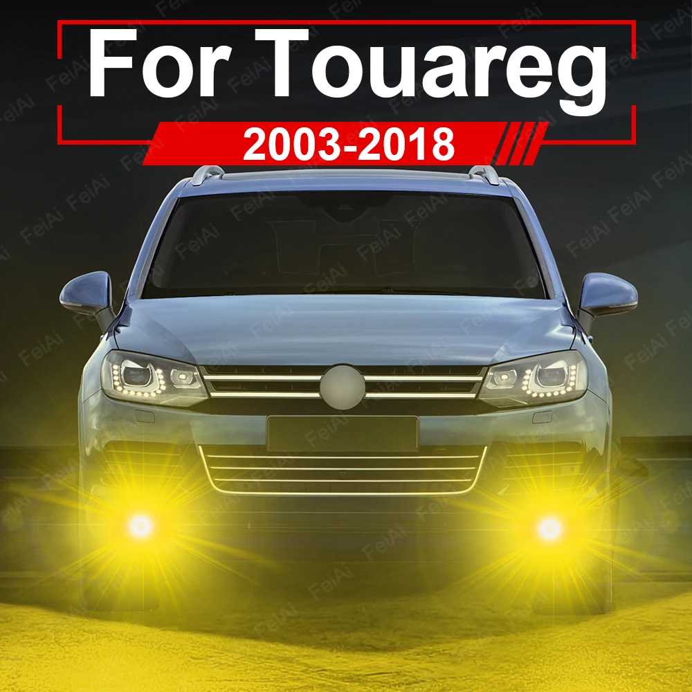 

Для Volkswagen VW Touareg 7L 7P противотуманные фары светодиодные передние противотуманные фары Touareg MK1 MK2 аксессуары 2003-2018 2013 2014 2015 2016
