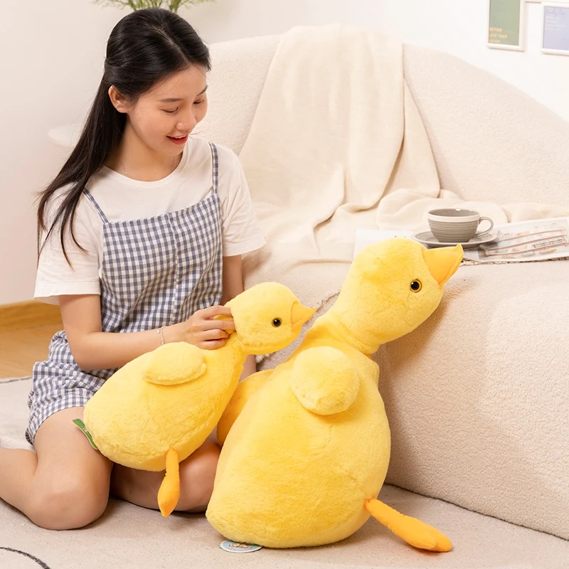 50/70 см гигантская лежачая пушистая утка плюшевые игрушки мягкие животные