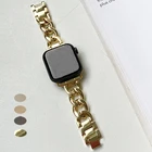 Браслет металлический из нержавеющей стали для apple watch band 7 series 41 45 мм 6 se 5 4 3 2 38 мм 40 мм 42 мм 44 мм