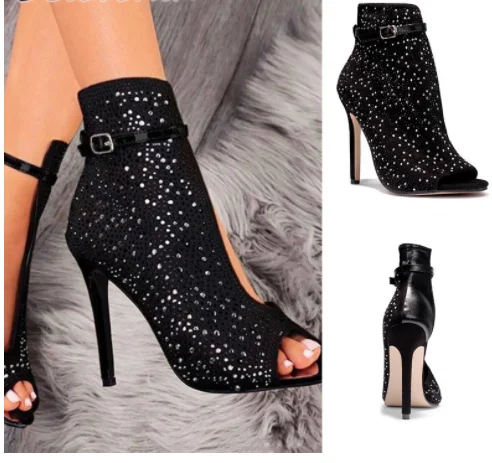 

Туфли-лодочки женские на высоком каблуке, туфли-лодочки с пряжкой, пикантные сандалии на шпильке, 2022