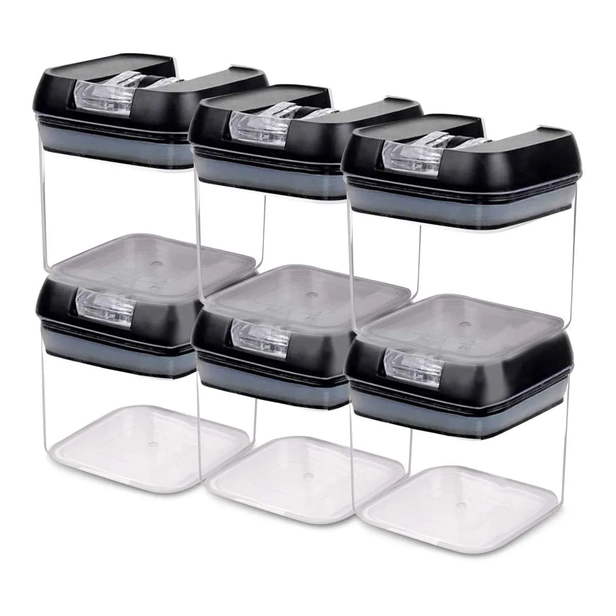 

Airtight Food Storage Containers,Plastic Cereal Containers with Easy Lock Lids for Kitchen Pantry Organization,Storage