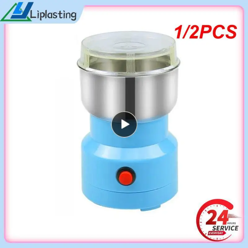 

1/2PCS Electric Coffee Grinder Kitchen Cereal Nuts Beans Spices Grains Machine Mini Electric Food Chopper Processor Mixer