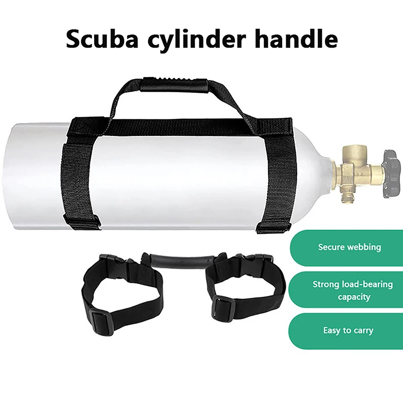 1Pc Portable Scuba Diving Tank Air Cylinder Transport Carry Shoulder Strap Carrier Holder With Handle