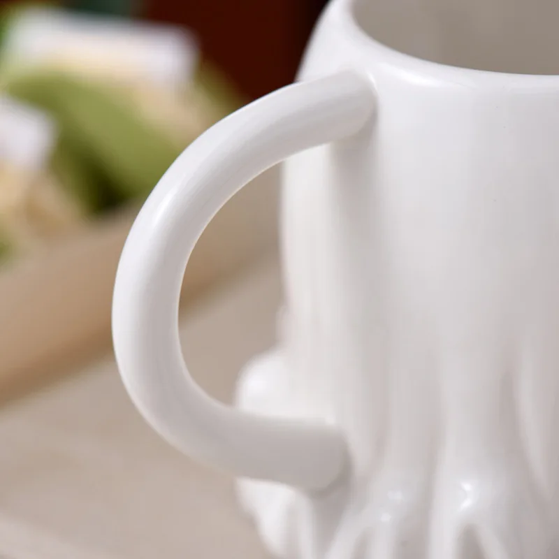 1 шт. керамическая кружка с ложкой 400 мл