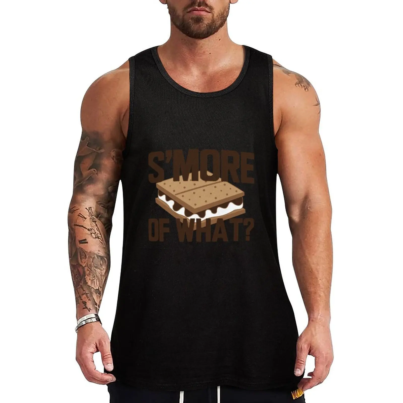 Майка smore of what Мужская футболка одежда для фитнеса