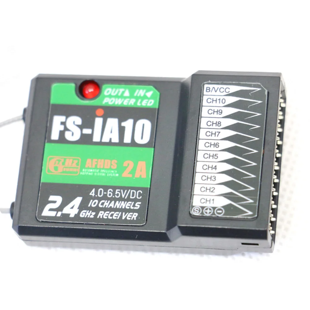 FlySky FS-R6B  FS-GR3E FS-IA10B  IA6B X6B FS-A8S receiver receptor para i6 i10 CT6B T6 TH9x transmisor de Control remoto partes images - 6