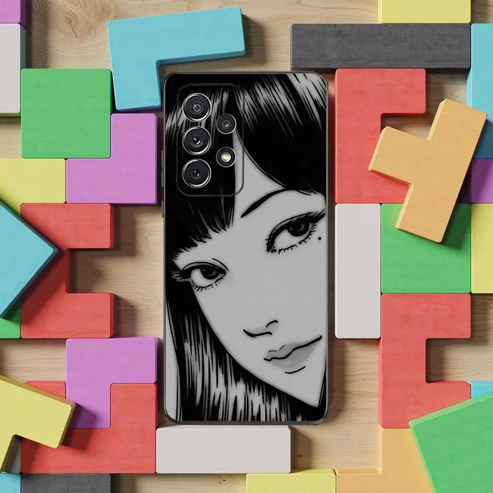 Фото Чехол для телефона Comics J-Junji Ito T-Tomie для Samsung S25, S24, S23, S22, S21, S20, S10, Ultra, Plus, Lite, FE, мягкий силиконовый черный чехол №2