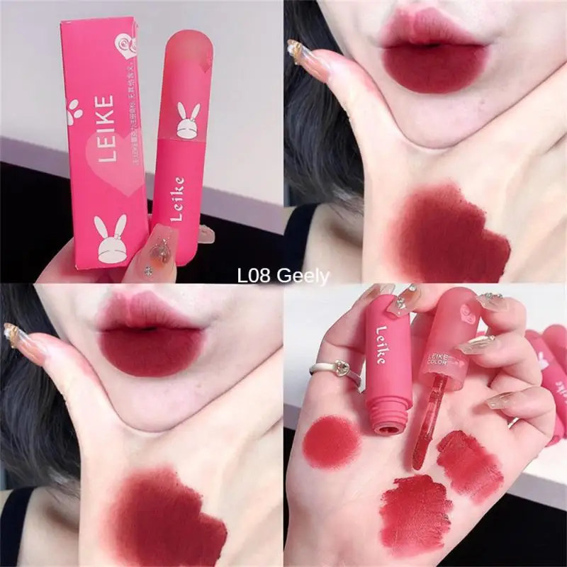 

4 Colors Lip Mud Lipsticks Waterproof Velvet Matte Lip Gloss Long Lasting Non-stick Cup Lip Tint Makeup Pigment Cosmetics