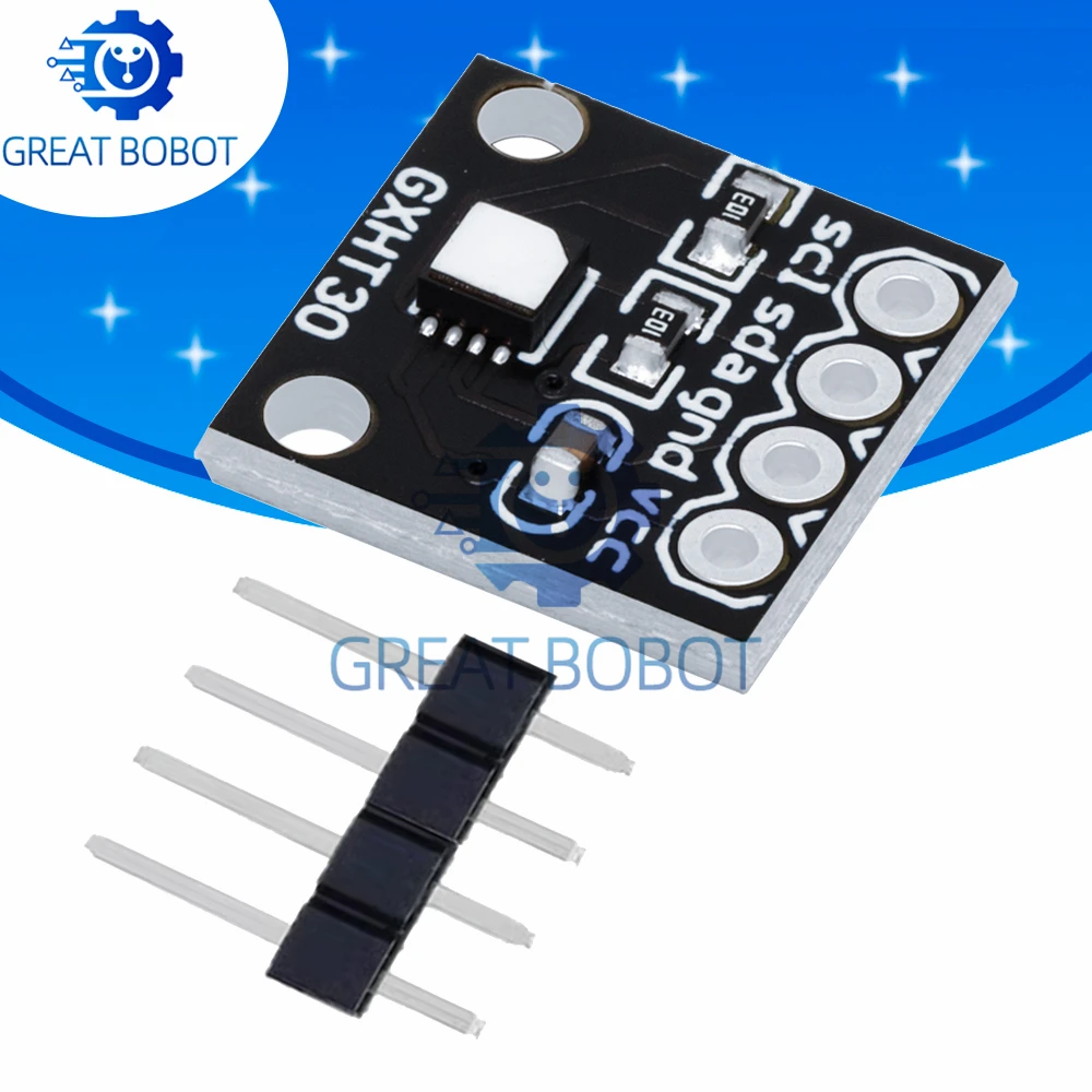 Фото GXHT30 Модуль датчика температуры и влажности Микроконтроллер IIC I2C Breakout Совместимость с погодой SHT31 SHT30 для Arduino №1