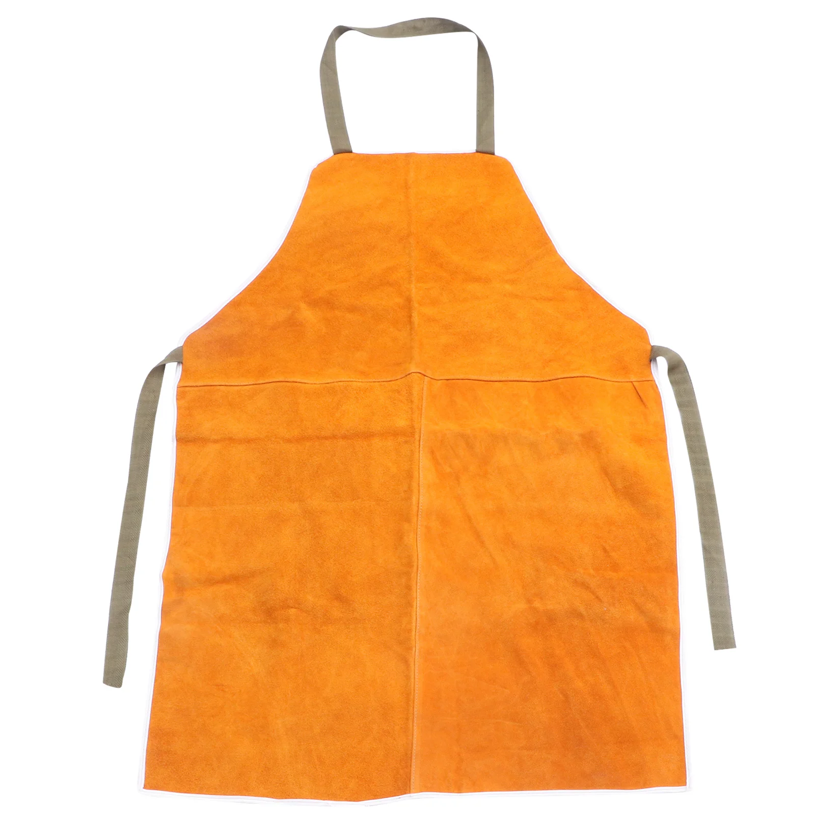 

1pc Cowhide Leather Stain Proof Premium Heat Insulation Work Apron Welding Apron Bib Apron