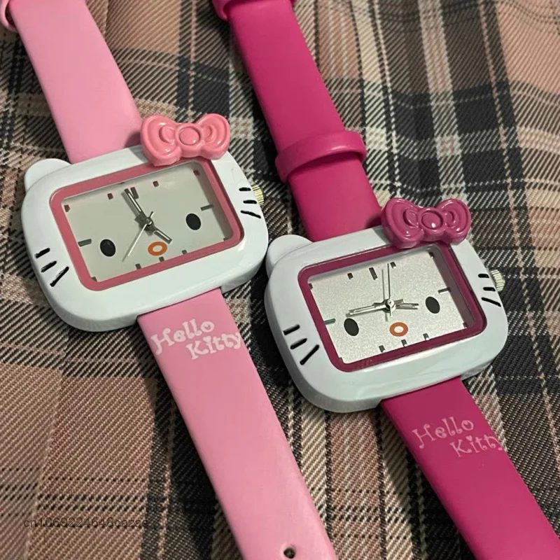 Sanrio Hello Kitty Student Watch Y2k Fashion Cute Chic Girl Cartoon Watch Sweet Korean Version Trending Products Watch Girl Gift enlarge