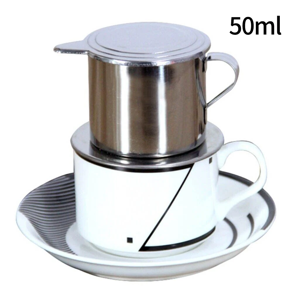 

Coffee Filter Cup Vietnamese Stainless Steel Coffee Filter Basket Coffee Drip Pot For Coffee Bottomless Portafilter Parts
