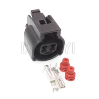 1 set 2 way automobile connector with terminal for toyota mg640461 5 car intake air temperature sensor wiring cable socket
