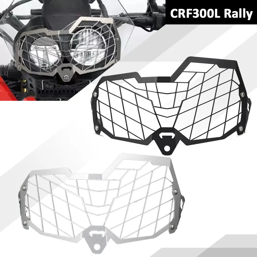 For Honda CRF250L CRF300L CRF 250L 300L Rally 2017-2023 2022 2021 Motorcycle Headlight Grill Guard Protection Cover Protector