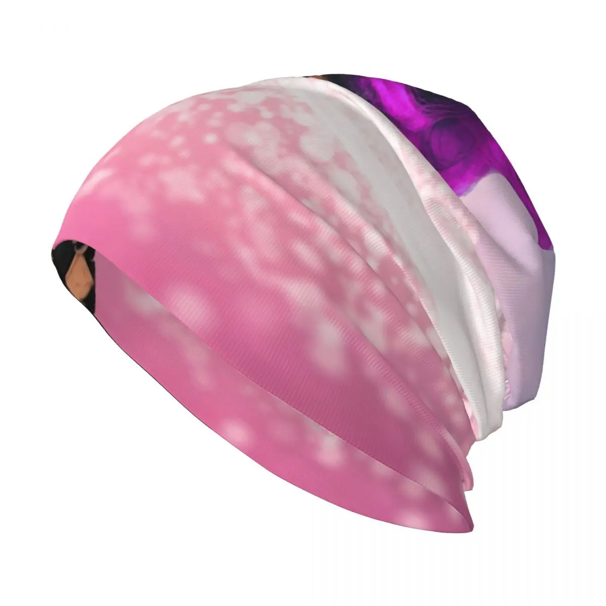 

Стильная эластичная Вязаная Шапка-бини фиолетового цвета в африканском стиле с напуском, многофункциональная шапка-череп для мужчин и женщин