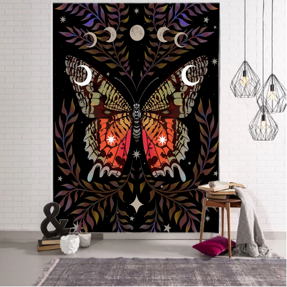 

Звезда Луна искусство стен декор фона Butaro гобелен мистическое ведро украшение спальни домашний декор