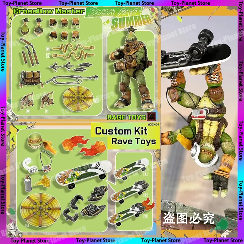 Игрушки Rage фигурки героев самурайских силовых черепашек летние волны 3 кроссбом