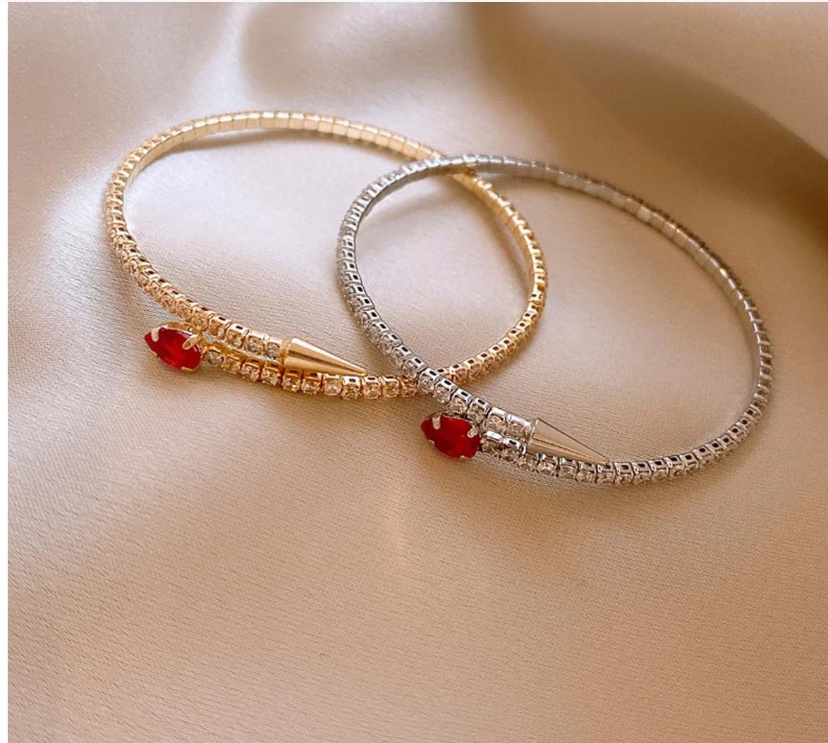 Циркониевый браслет с регулируемым открыванием