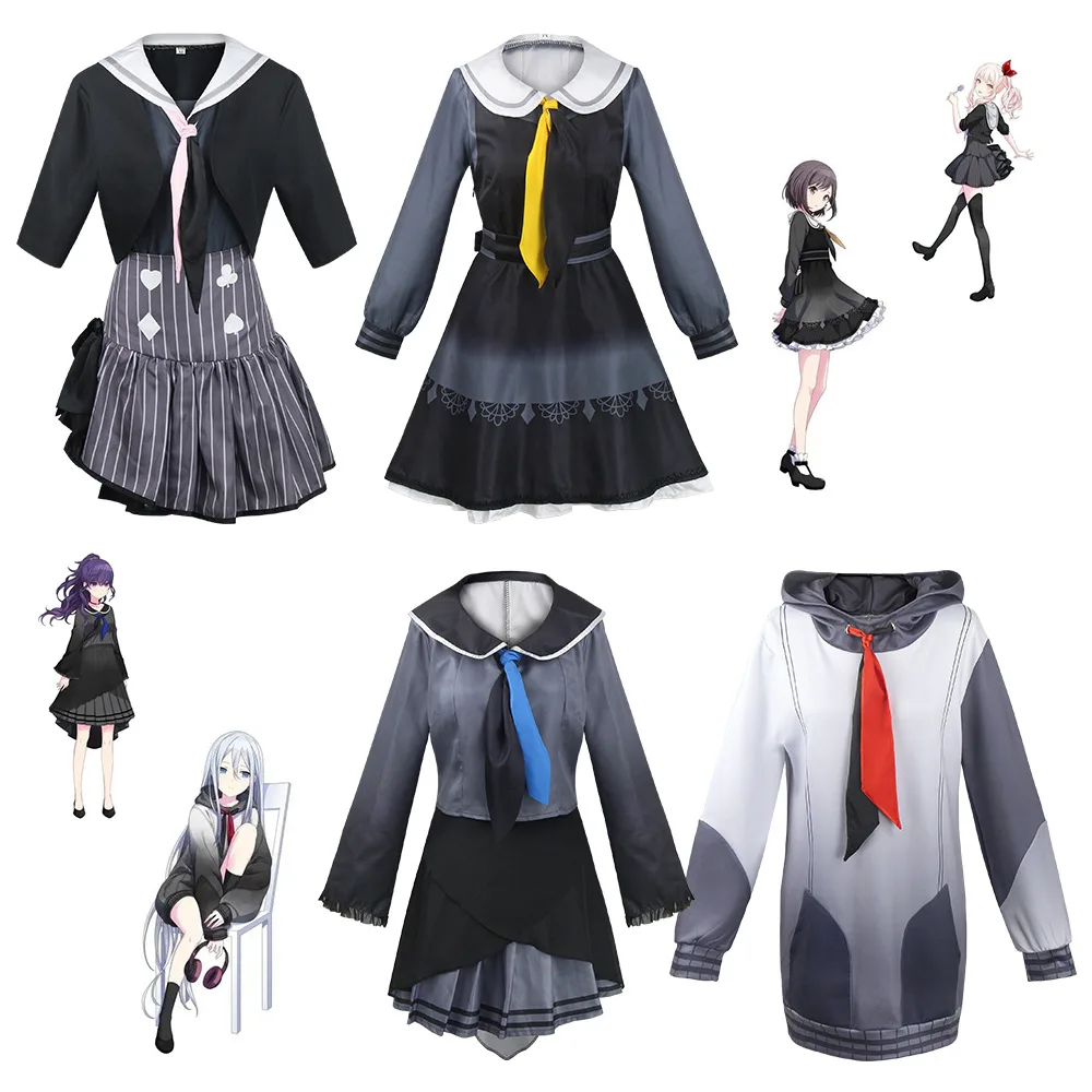 

Японское аниме Asahina Mafuyu Akiyama Mizuki Shinonome Ena Yoisaki Kanade косплей костюм платье Толстовка Хэллоуин