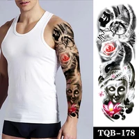 rose flower waterproof temporary tattoo sticker buddha lotus clockr body art tatoo sleeve tattoos women men fake tattoo