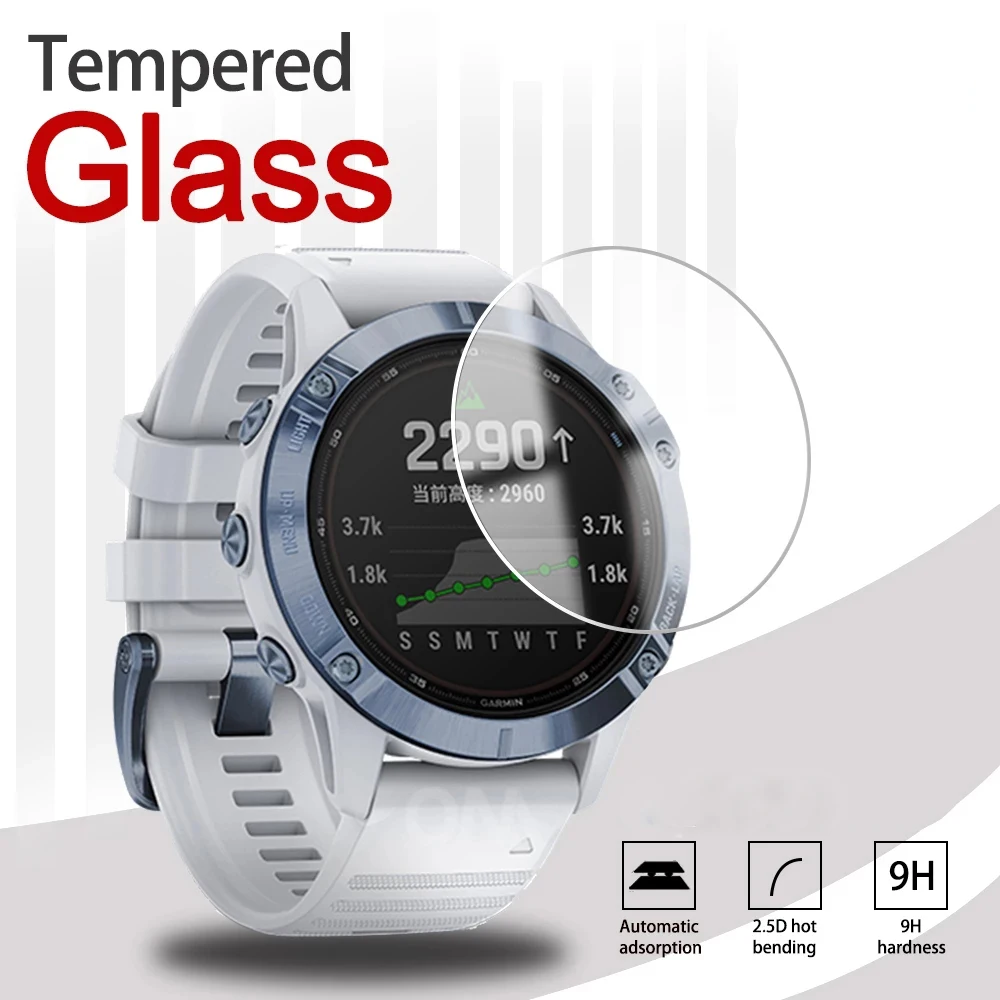 

Tempered Glass Film For Garmin Fenix 7 6S 6x 5 Smartwatch Screen Protectors For Forerunner 245 945 Vivoactive 3 Accessories