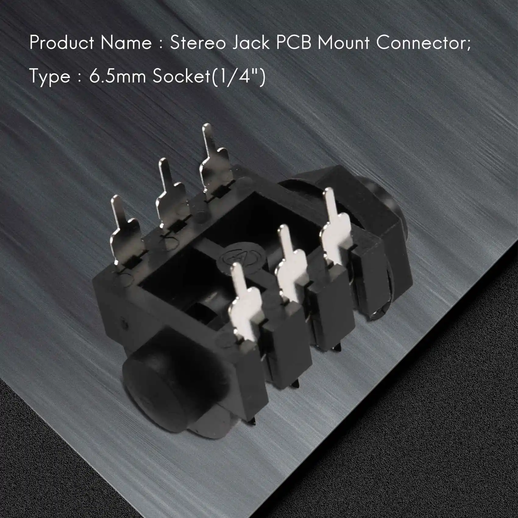 1/4 &quot6 5 мм стереостыковая панель с креплением и разъемом для наушников 6