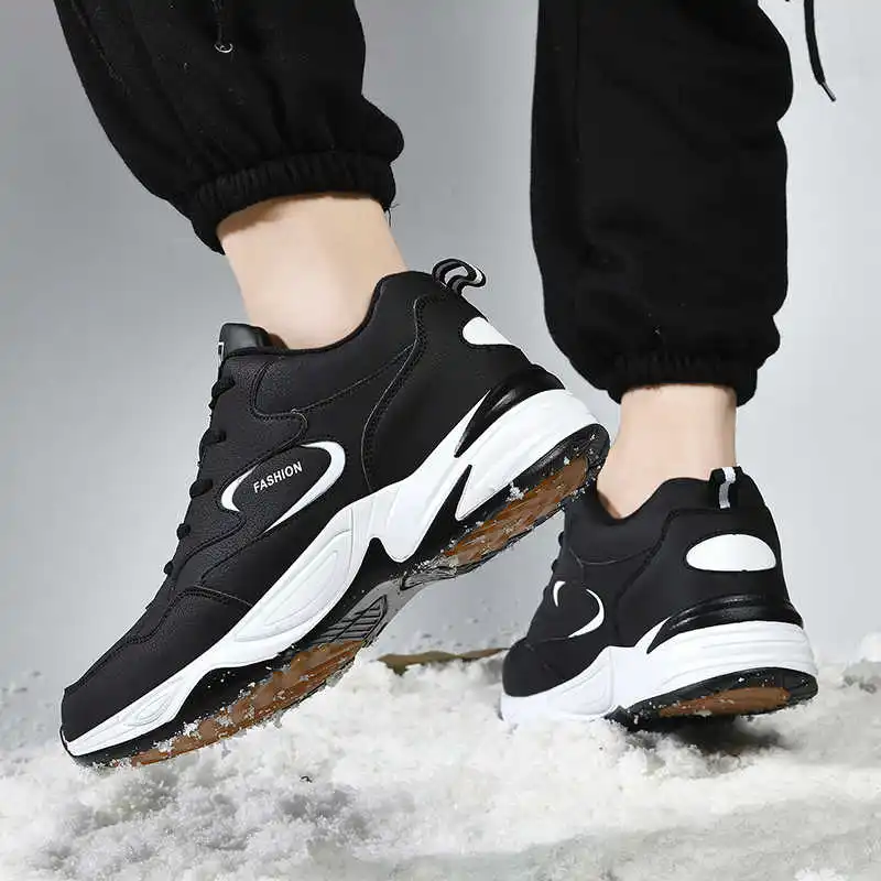 

Luxury Designers Men's Winter Sports Shoes Rubber Hard-Wearing Sport Shoes For Men Black Running Shoes Sports For Man Tennis