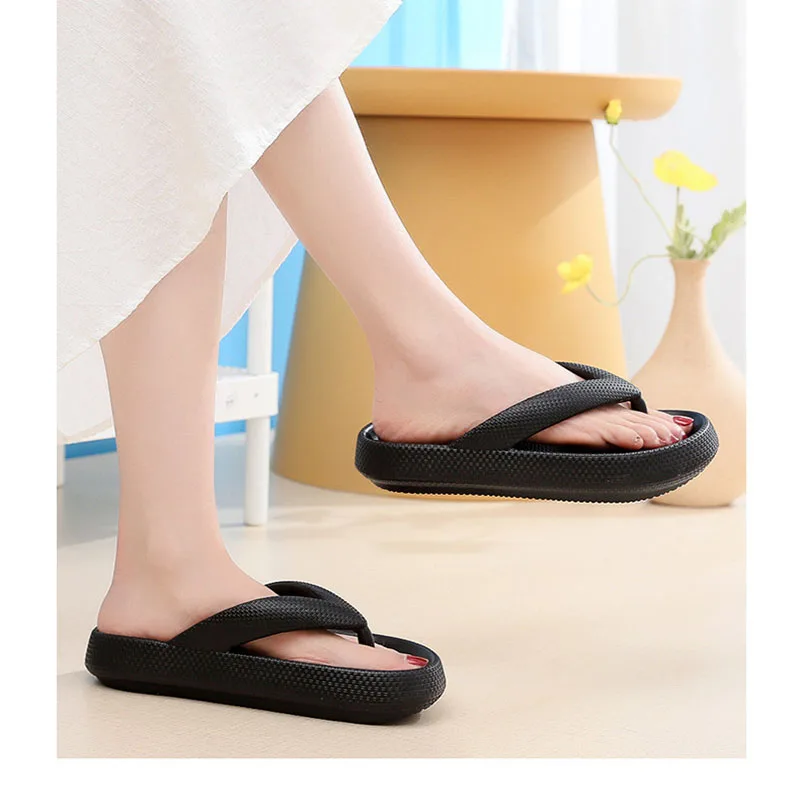 2023 Women Summer Flip Flops Unisex Rubber Bathroom Slippers Female Indoor Slippers Fashion Cloud Happy Flop Designer Flat LX020