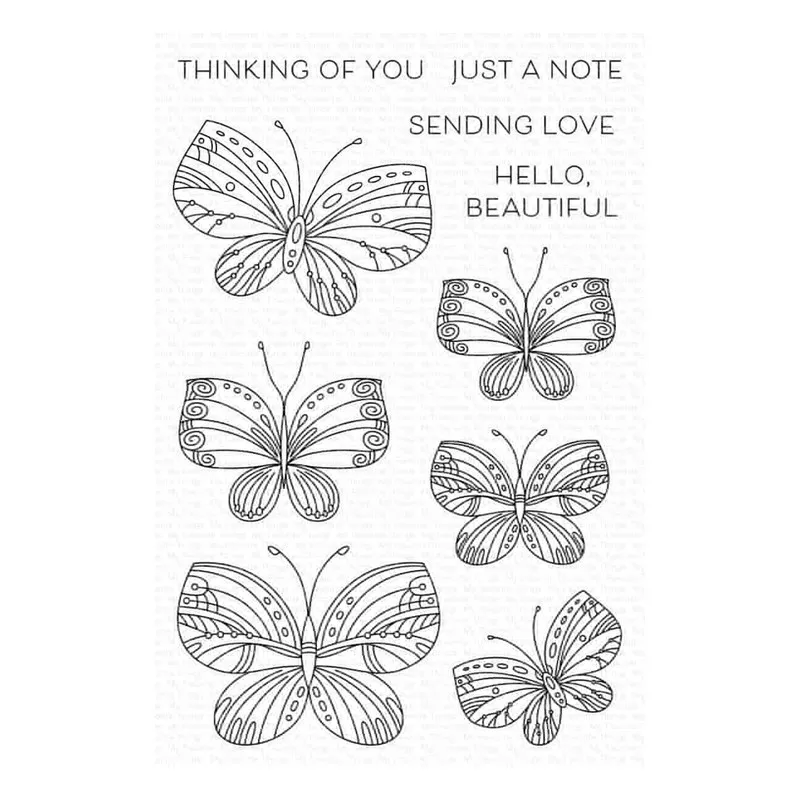 Прозрачные штампы с крылатыми чудесами вырезанные для скрапбукинга новинка 2022