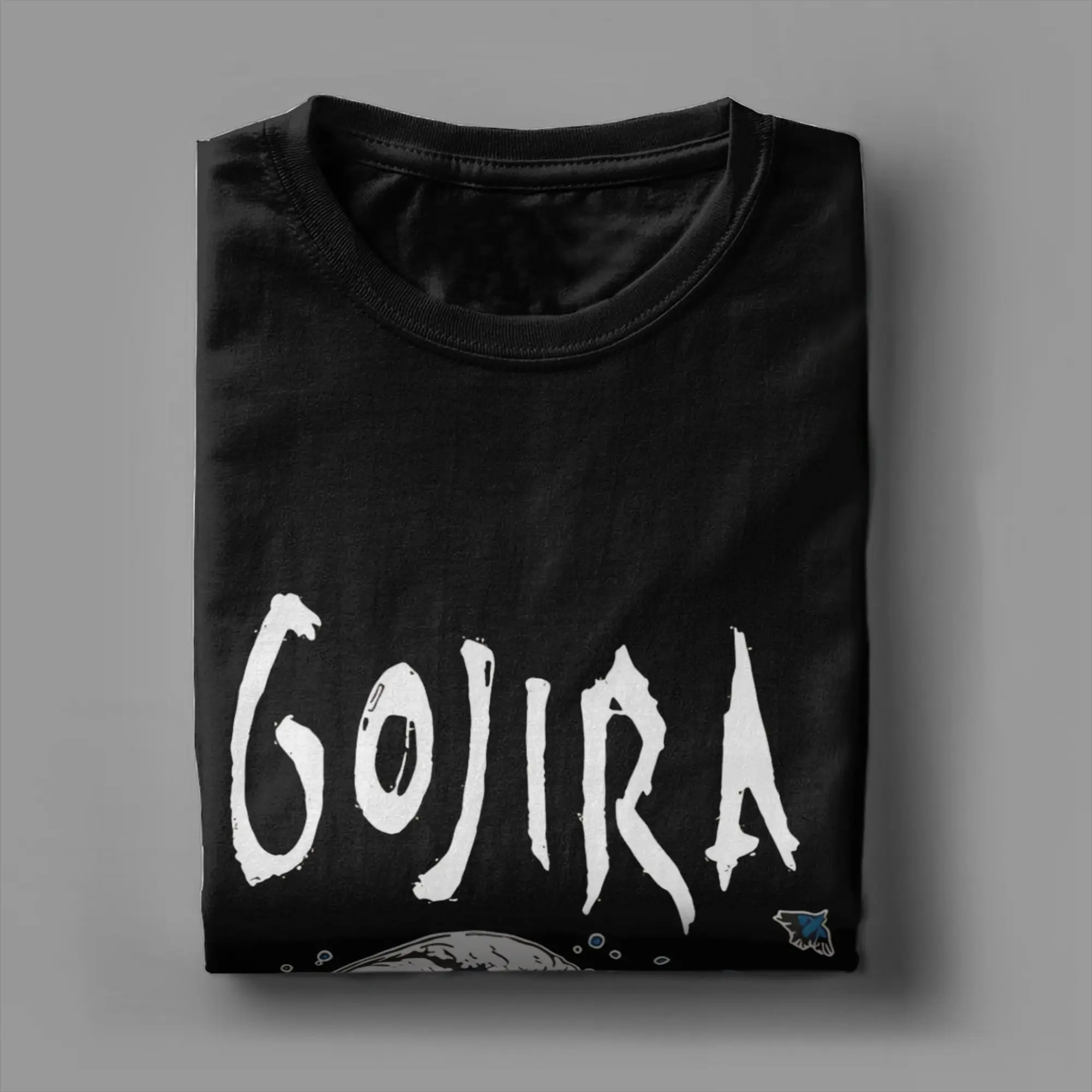 Фото Музыкальная футболка Gojiras, мужские винтажные футболки из 100% хлопка, футболки с круглым вырезом и короткими рукавами, топы с графическим принтом №4