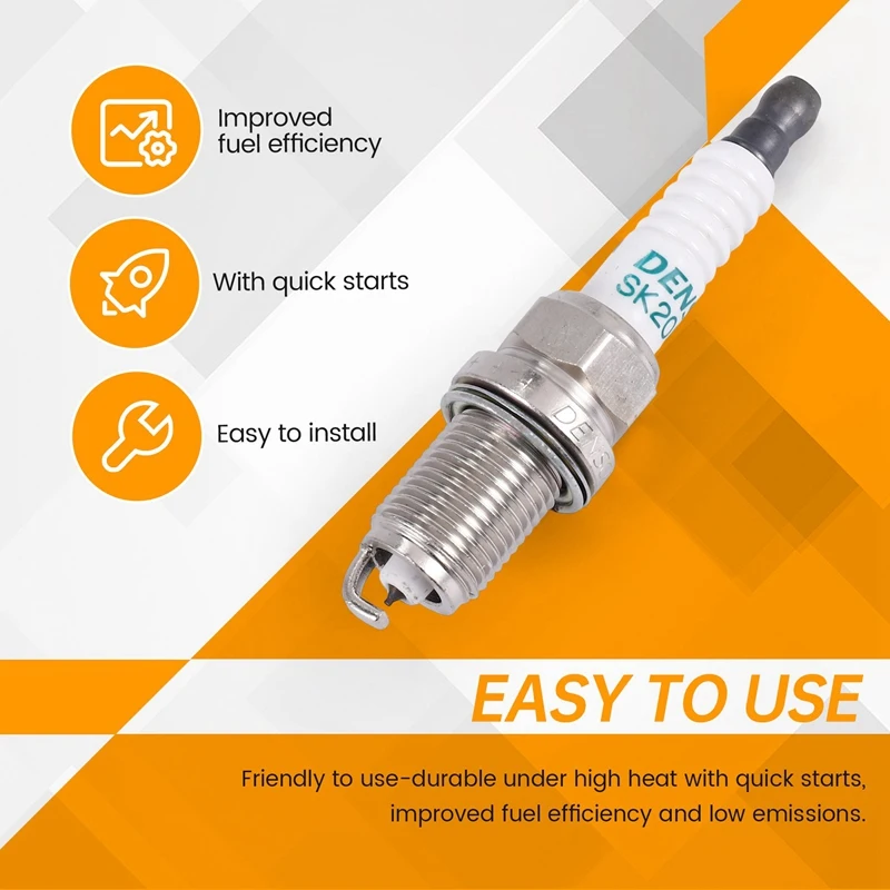 4X Иридиевые свечи зажигания 90919 SK20R11 для Toyota Camry RAV4 Avalon