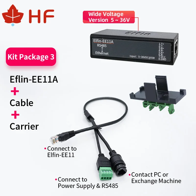 

Серверный модуль Elfin-EE11A RS485 TCP/IP