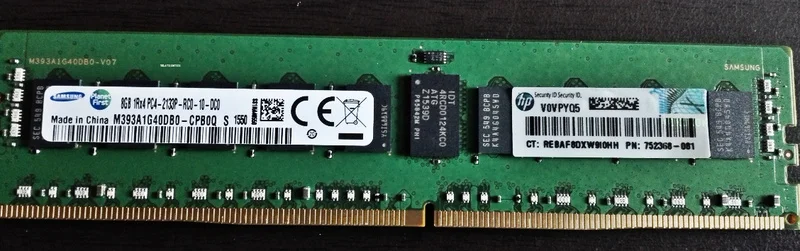 

RAM 726718-B21 752368-081 774170-001 8G 1RX4 2133 DDR4 REGECC