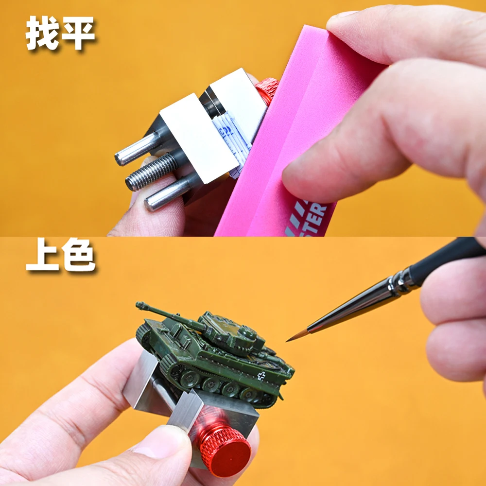 Фото Мини-тиски из нержавеющей стали для реконструкции моделей, DIY, износостойкие, водостойкие, Gundam, военный инструмент для строительства модели №2