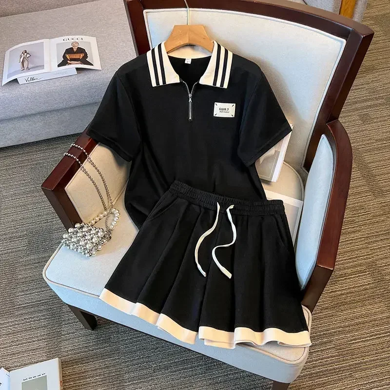 Простой свободный комплект из двух предметов для отдыха и спорта новинка 2024