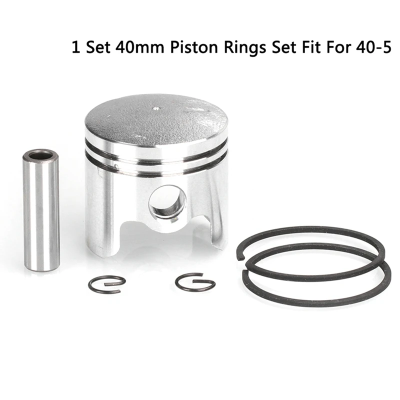 

1Set 40-5 Brush Cutter Piston Ring Pin Clip Spring Electric Mower Piston Kit Brush Cutter Spare Parts Aluminum
