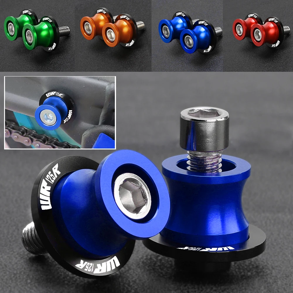 

For YAMAHA 6MM WR125X WR125R WR125 X/R 2012- 2023 2022 2021 2019 2016 Motorcycle accessories Swingarm Spools slider stand screws