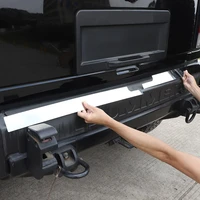 for hummer h2 2003 2009 car styling stainless steel silver car tailgate lower decorative plate trim stickers car accessories