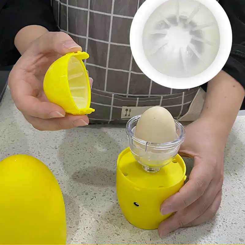 Электрический Спиннер для яиц 50S с вращающимся временем, маленькая компактная золотистая яйцеварка для дома, Миксер Для яичного желтка, кух...