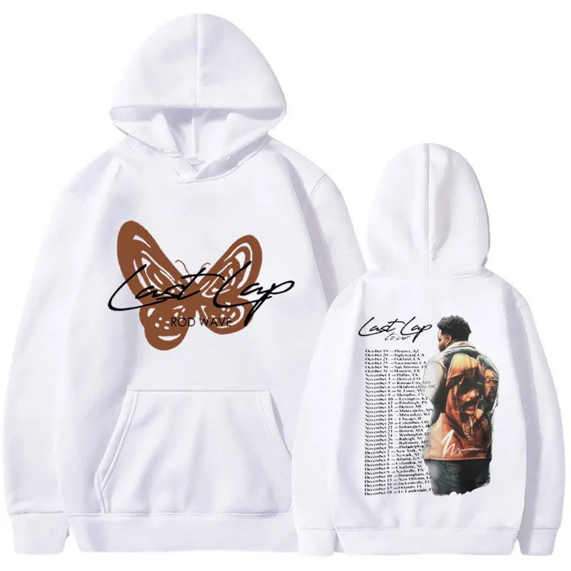 Rapper Rock Rod Wave Last Lap Tour New in Hip Hop Hoodies Men Nad Women Fashion Sweatshirts Oversized Pullover