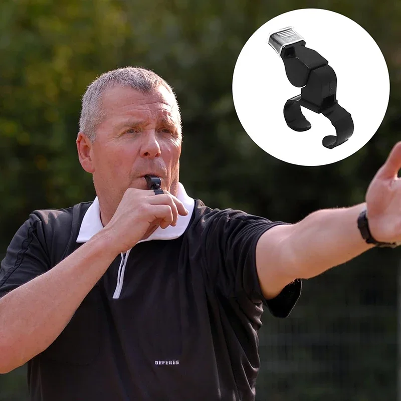 Черный пластиковый свисток для пальцев спортивный скейт футбольный рефери рот