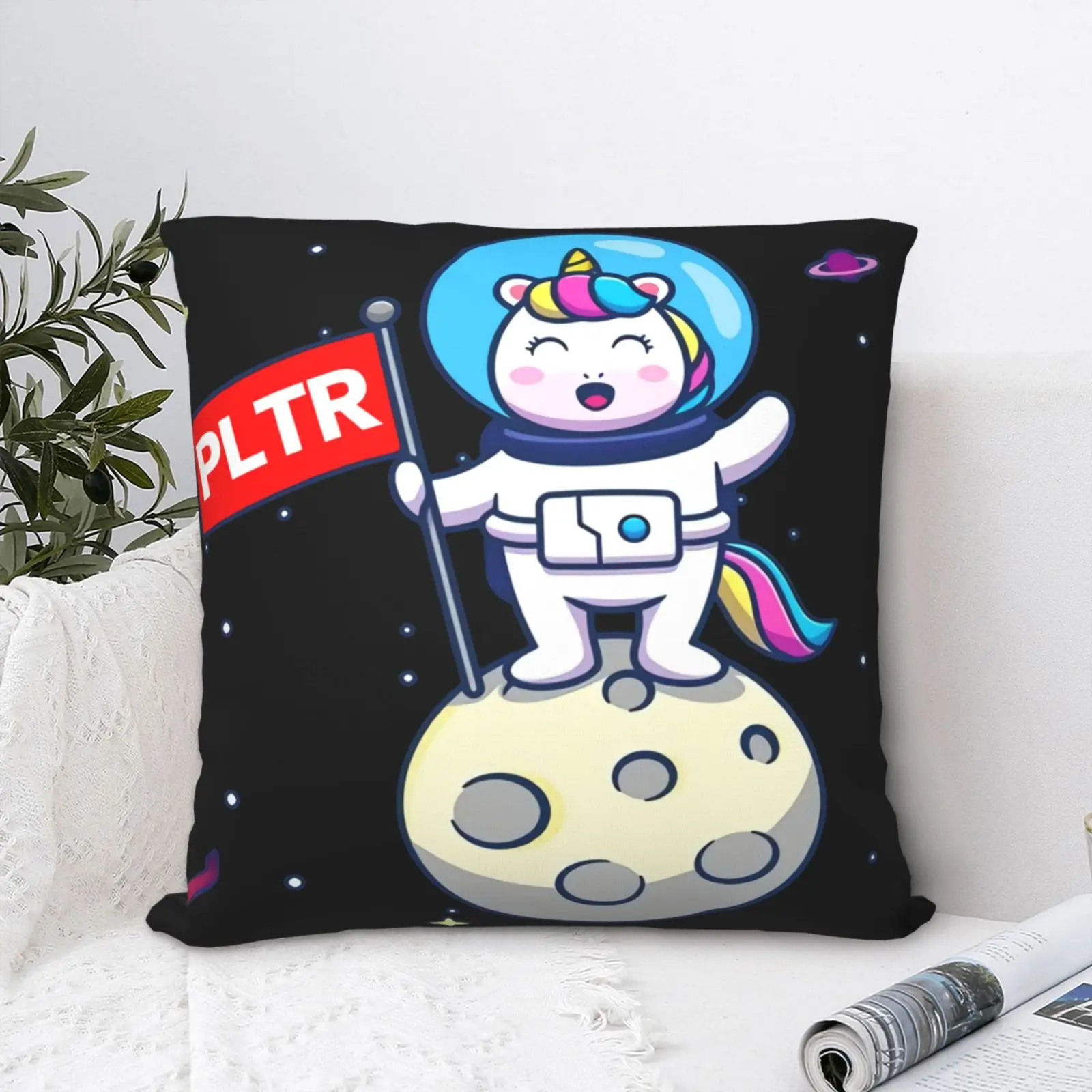 

Pltr для Луны, единорог, искусственная подушка, чехол, летняя подушка, чехол, декоративная аниме подушка, большая подушка, чехол, декоративная ...