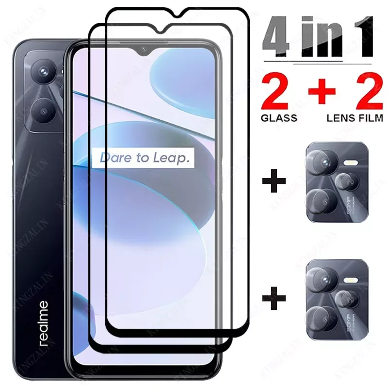 

Tempered Glass for Realme C35 C31 C25Y C21Y C11 C30 Camera Lens Screen Protector for Realme C35 C31 Protective Glass Film
