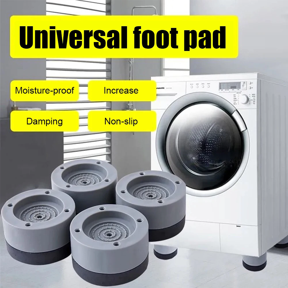 

Anti-slip And Noise-reducing Washing Machine Feet Non-slip Mats Refrigerator Dryer Anti-vibration pad Kitchen Bathroom Fixed Mat