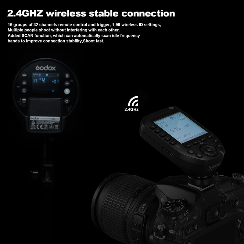 Godox XPROII Вспышка для Sony Canon Nikon Olympus Fuji Leica TTL Беспроводная вспышка Триггер 1/8000s HSS 2 4