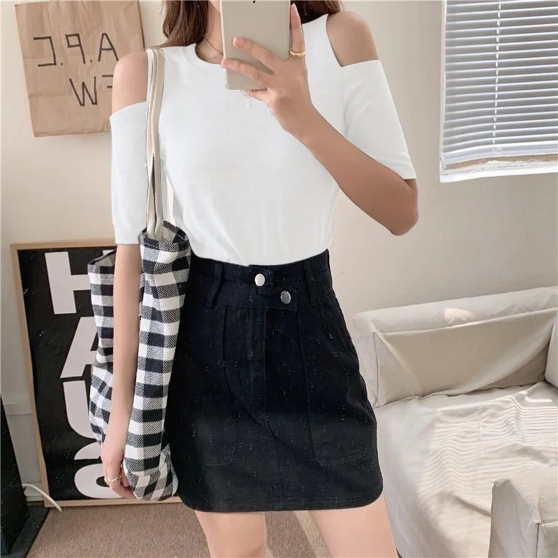 

Short sleeve pregnant women's t-shirt summer 2022 new women's versatile Black