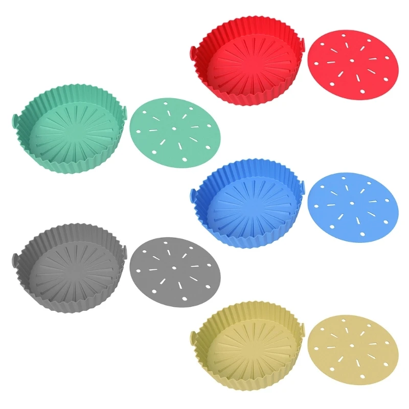 

Reusable Silicone Mat Round Non-Stick Steamer Pads Baking Inner