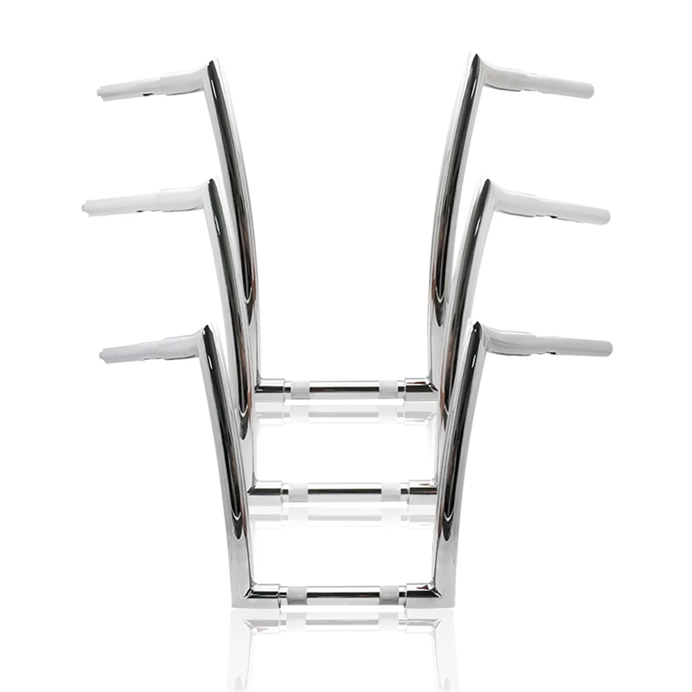 Винтажный мотоциклетный руль 14 дюймов 16 18 с зажимом 25 мм для Harley Chopper Cruiser Bobber Sportster