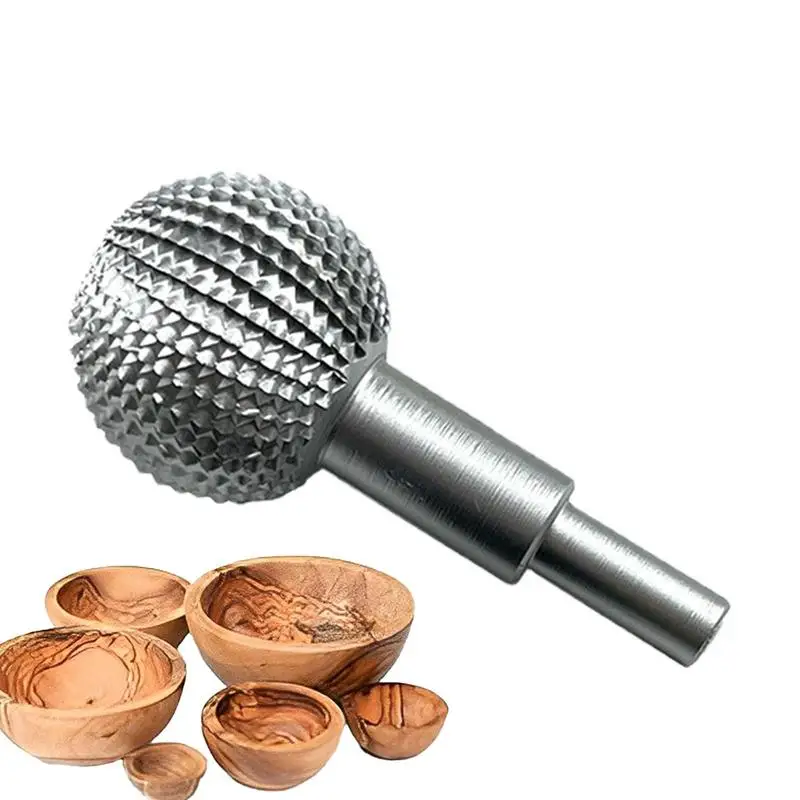 

Wood Carving Grinder Angle Grinder Rotary File Carving Tools Grinding Head Ball Gouge Spherical Spindles Shaped Wood Gouge
